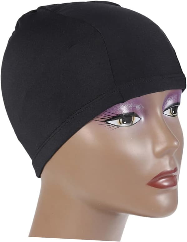6 st unisex badmössor lätta badmössor i polyester elastiska badmössor