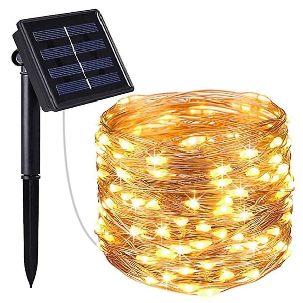 Utendørs Solar String Light 10m Ip65 Holiday Lights 100led