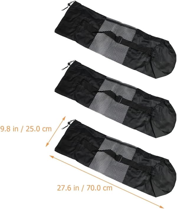 3st Utomhus Yogamattväskor Nätbärväskor 70x25cm Handhållen Yogamatta