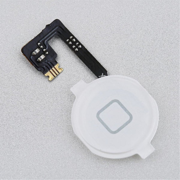 iPhone 4 Home Button Flex-kabel Hvit nøkkelhetteverktøy