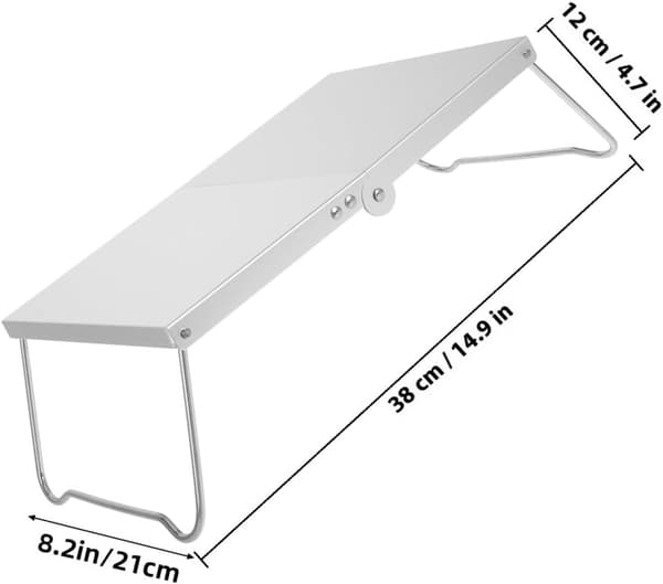 Bärbart Mini Hopfällbart Campingbord, Lättvikts Aluminiumlegering Litet Picknick Sidobord
