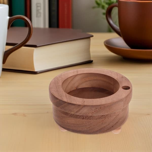 Papirkoppholder i tre Liten engangs papirkoppholder Rustikk kaffekrus