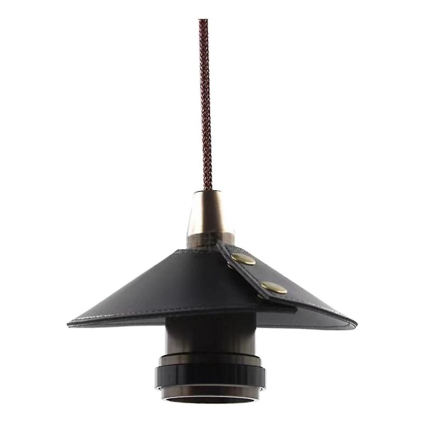 Formet lampeskjerm Leather Lampeskjerm, camping skinn lampeskjerm Ambient Light