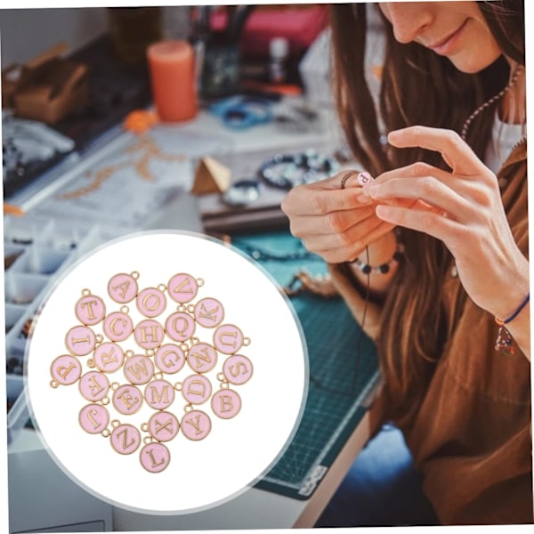 Englanninkieliset aakkosriipukset Korut DIY-korut Avaimenperät