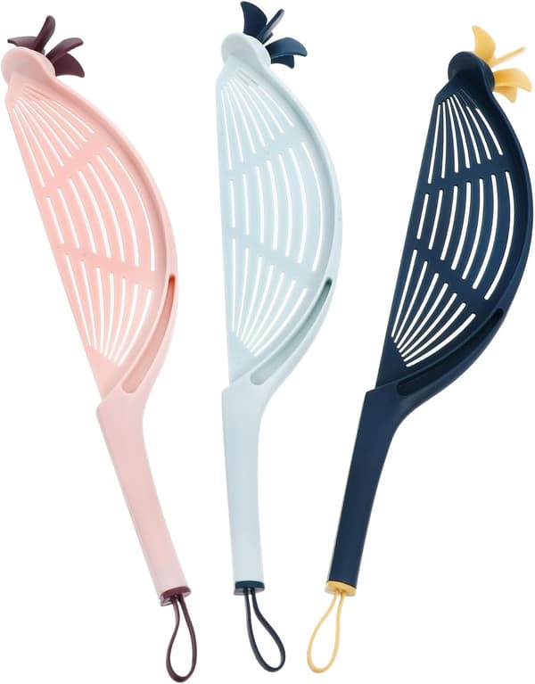 3 stk. risvasker i plast med hul design, PP-elastomer materiale, komfortabel