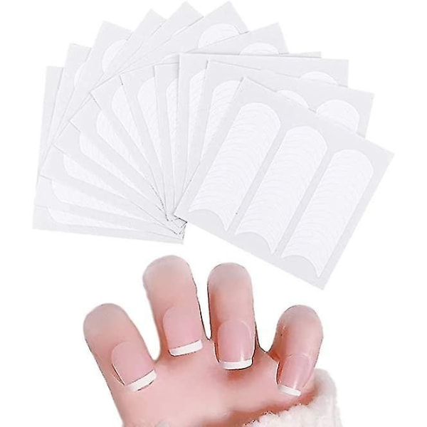 20 ark French Manicure Sæt Selvklæbende Nail Art Stickers