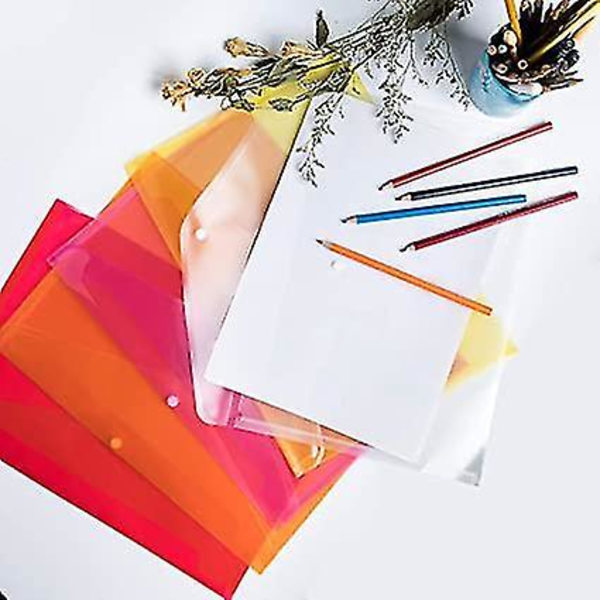 A4 Plastfickfickor 24-pack Dokumentmapp