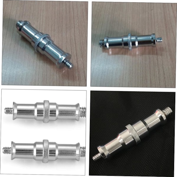 Blixtljusstativ Adapter 3st Gängad Skruv Adapter Set Spigot Skruv Studio Ljusstativ 1/4 till 3/8