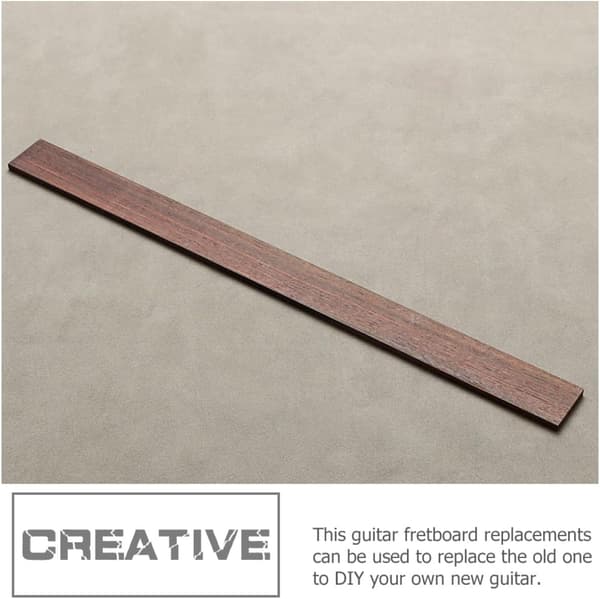 Ersättningsgitarrgreppbräda 40 mm bred brunt trämaterial inte lätt att spricka hjälper till att spela gitarr exakt