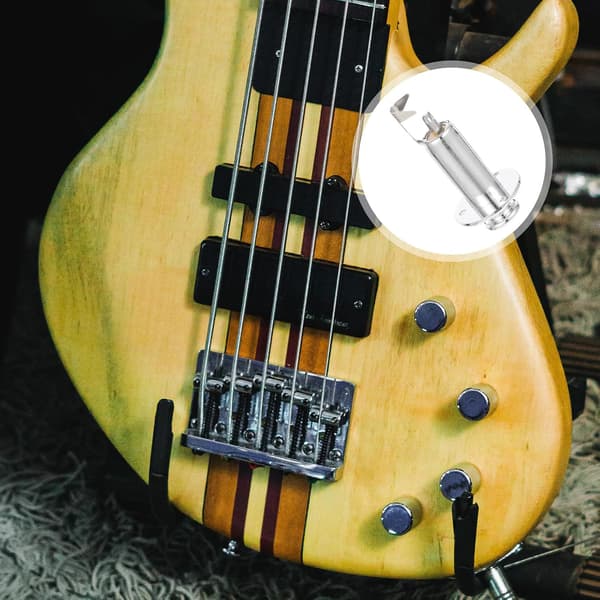Gitar Pickup Jack Socket Sinklegering Metallplugg med jevnt og minimalt signaltap