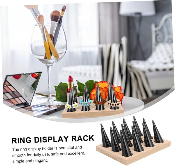 1 set ring display stativ smycken display stativ ringar organizer rack 12