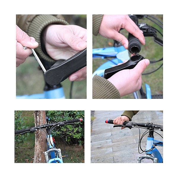 2 stk. Cykelstyr LED Lys Greb End Plugs Blinklys Blinklys Kørsel Tilbehør