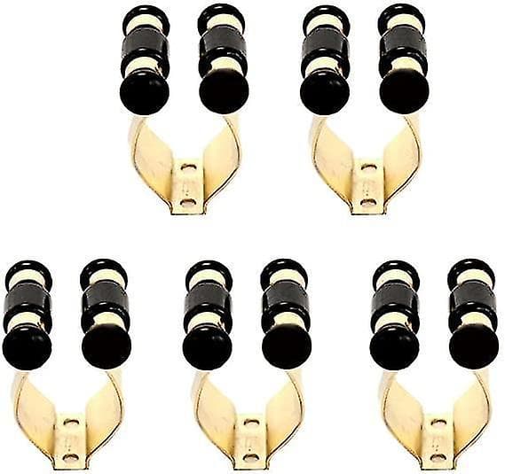 5 stk. Messingfinish Pool Cue Billard Stick Rack Clips