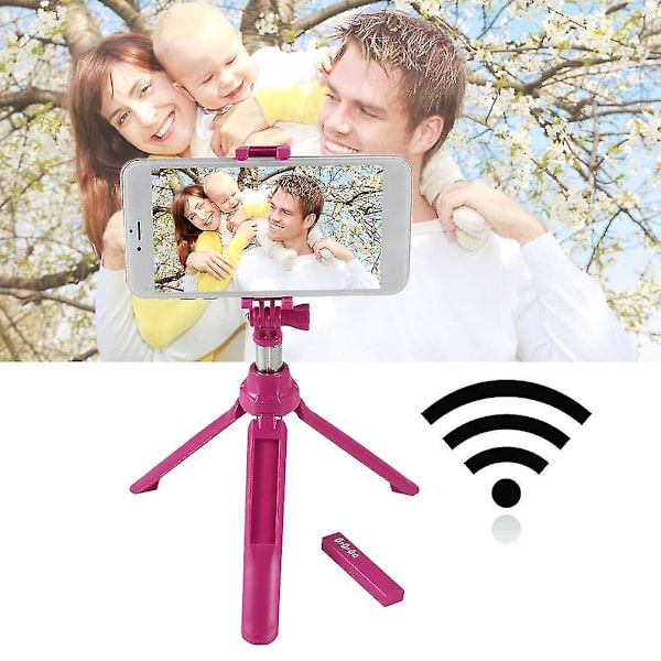 Mini Tripod Bluetooth Selfie Stick Monopod til Telefon