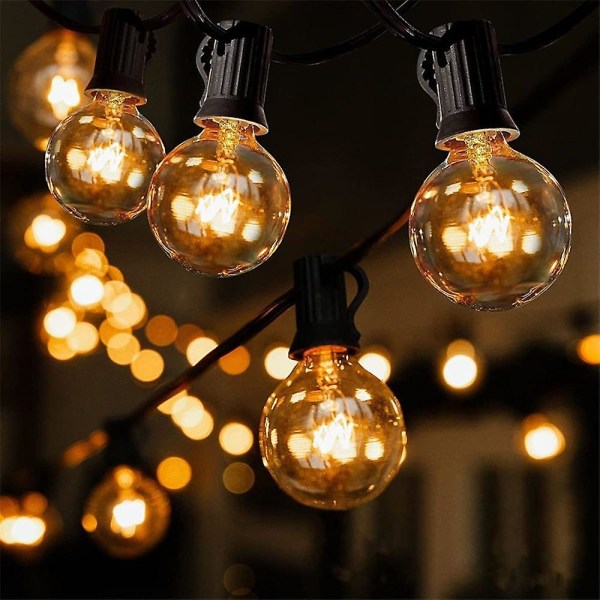 Globe String Lights 15m 50ft 50leds G40 Utendørs hengende