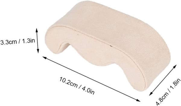 Klockkudde och armringskudde för smyckesdisplay, 2 st beige högelastiska svamp-EVA-kuddar