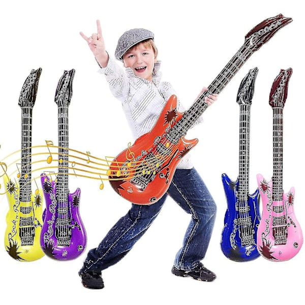 Oppustelig Guitar Vandfast Party Tilbehør Guitar