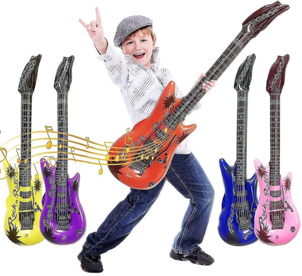 Uppblåsbar Gitarr Vattentät Festrekvisita Gitarr