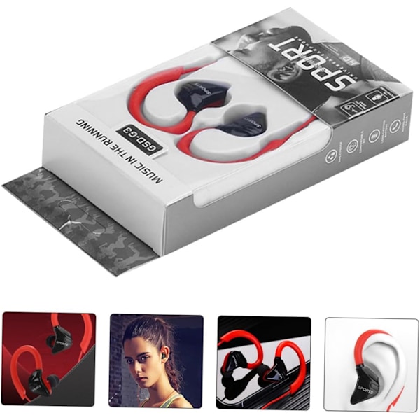 4 Par Sports Høretelefon Musik Øretelefoner Komfortable In-ear Hørepropper Ledningsforbundet Stereo