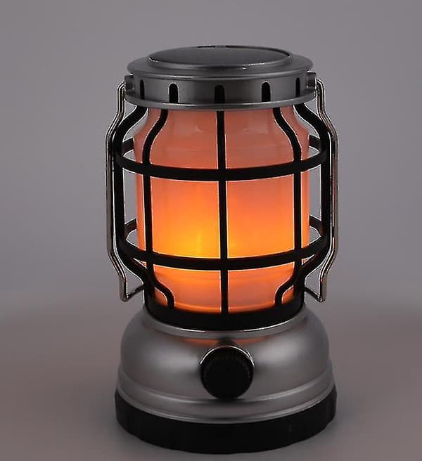 Ny Hestelykt LED Solcelle Campinglys USB Lading Utendørs Campinglys