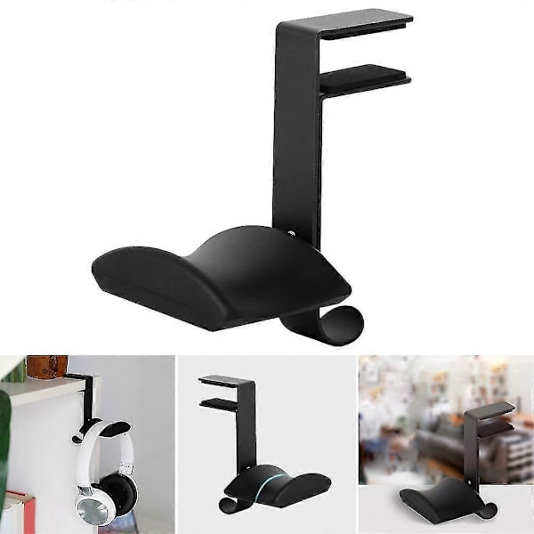 Hovedetelefon Metal Hænger Skrivebordsmontering Holder Headset Stativ Klemme Krog Display Stativ Red