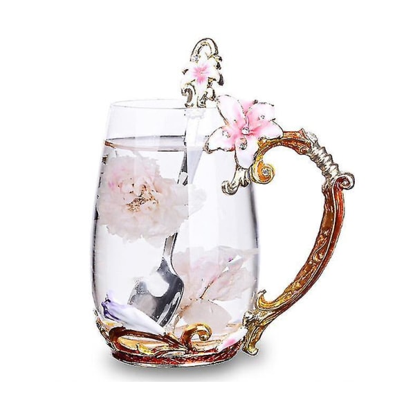 2 stk. Palads Carving Diamond Enamel Farve Tekop Pink
