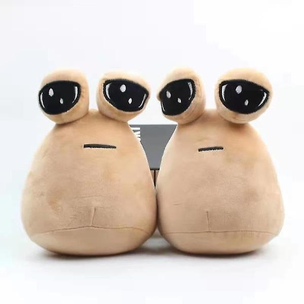 22cm Anime-pelin The Maw -pehmolelut Kawaii Lemmikki Pou -pehmolelu Pehmeä Täytetty Joulu Rosybrown