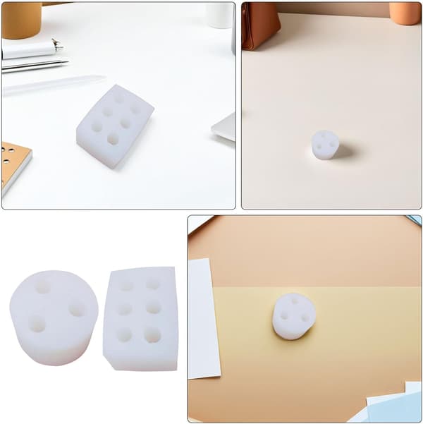 2 st Mini avsmalnande ljusform vriden spiralform silikonform