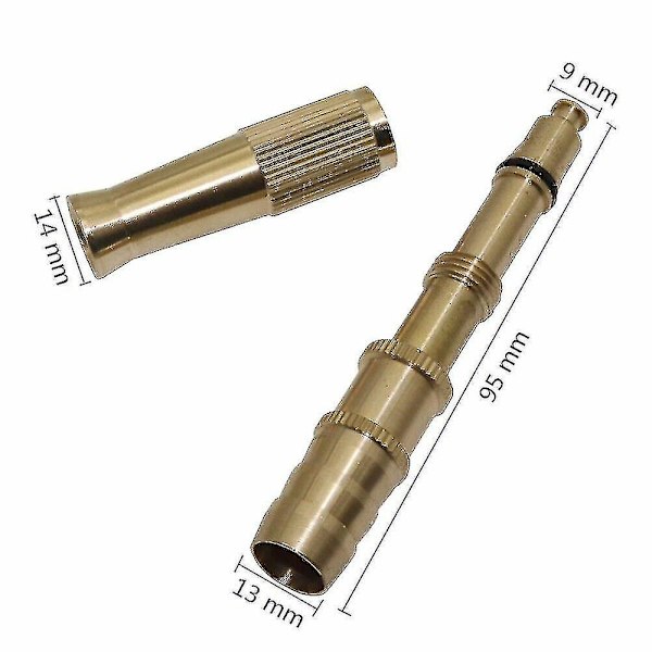 Højtryks Vandsprøjte Pistol Metal Messing Dyses Have Slange Rør Græs Have Bilvask
