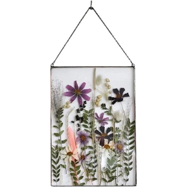 Präglad Dekorativ Ram Akrylram Med Präglad Torkad Blomma Ram Art Deco Fin Väggram