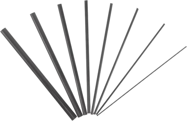 8 st kolfiber fiskespö reparationssats Solid spöbyte för baitcasting- och spinnspön