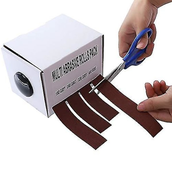 Slippapper Rulle, 150 Korn, 240 Korn, 320 Korn, 400 Korn Slipband - 6 Meter 4 Rullar Slipband