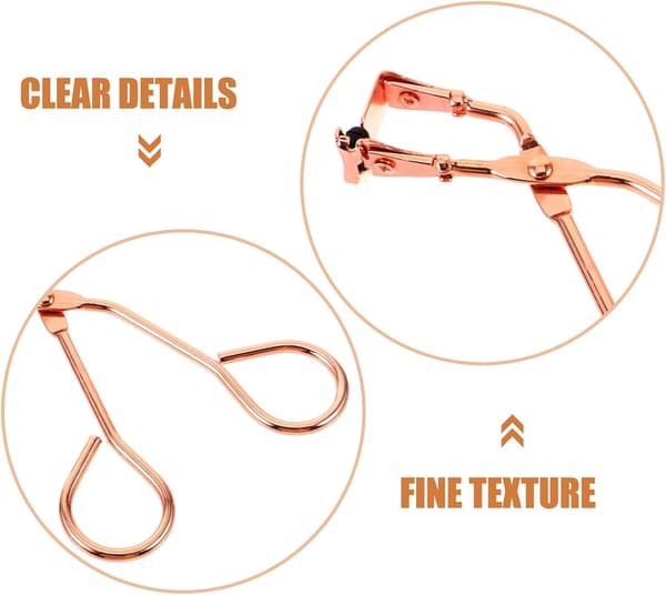 Bærbar Rose Gold Øjenvippebukker Mini Segment Vippebukker Værktøj til Kvinder Kosmetisk Makeup Tilbehør