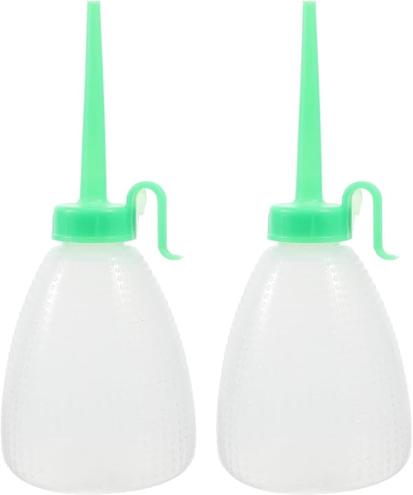 6st Symaskinsoljeflaskor 150ml Plastspets Klämoljedispenser