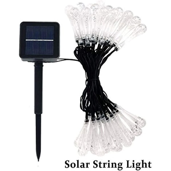 6,5 Meter 30 Led Solar Powered Outdoor Led String Lights 8 Modes Dekorative For Garden Patio Home