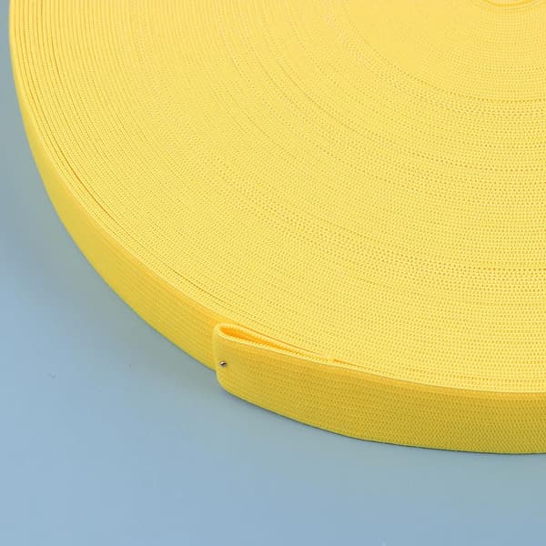 40M gul elastisk klesbånd 2 cm bredt stretch sybåndrull