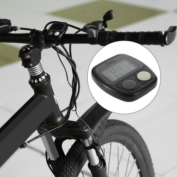 Ny sykkelsykkelcomputer LCD kilometerteller Speedometer