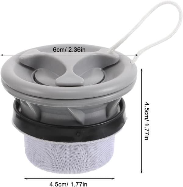 Uppblåsbar båtluftventilanslutning med plastpumpadapter för kajak och paddelbräda