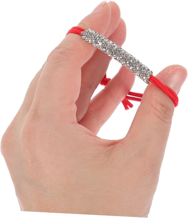 4 stk. Rhinestone Hårstrikker Hårbånd Elastiske Hestehaleholdere for Kvinner Jenter