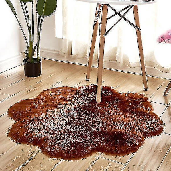 Plush Plommonblomma Matta, Blommig Filt till Vardagsrum och Sovrum