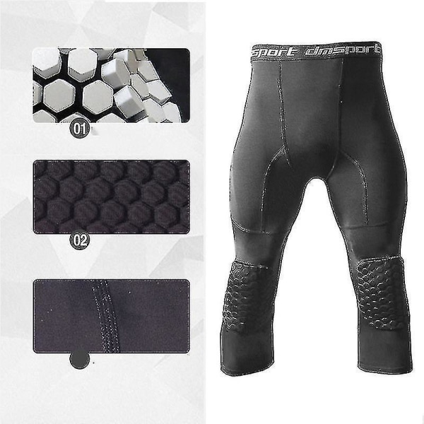 Basket Leggings Knäskydd Herr 3/4 kompressionsbyxor