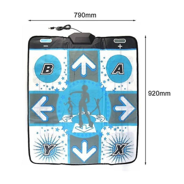 Halkskyddande Dance Revolution-matta för Nintendo Wii-spel