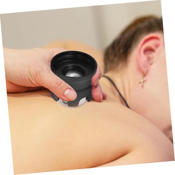 Kølende massagebold i rustfrit stål, bærbar manuel massager