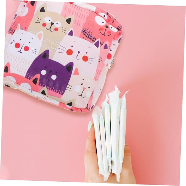 Piger Sanitetsservietpose 2 stk. Bærbare Menstruationsbind Opbevaringsposer