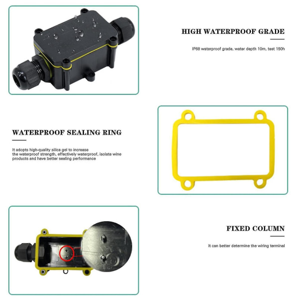 IP68 Vandtæt Forbindelsesboks Kabelforbindelser