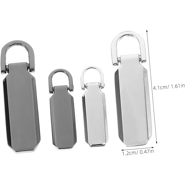 DIY Dragkedjefixare Set 5-pack Små Dragkedjeetiketter Gjutna Reglage för Reparation av Ryggsäckar Resväskor