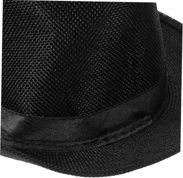 Danseforestillingshat Drenge og Piger Fedora Hatte til Drenge Piger Sort til Sceneoptrædener