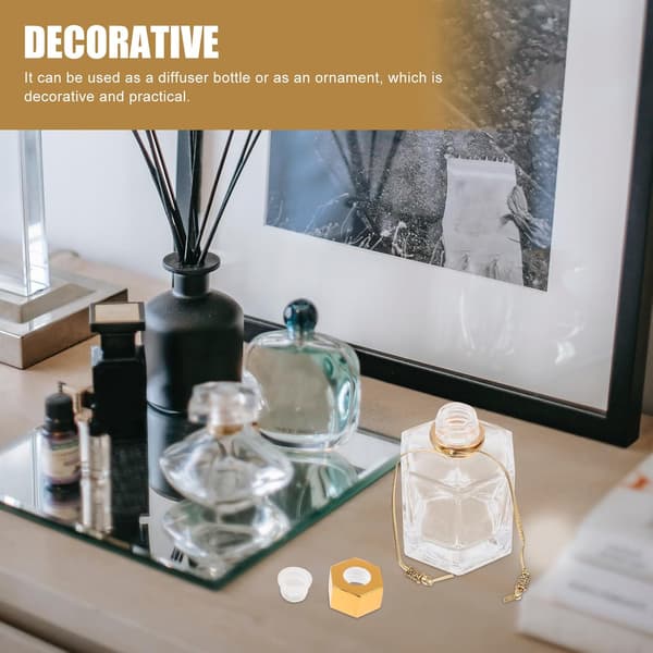 2 st doftflaska i glas aromaterapibehållare med diffusorflaskfunktion