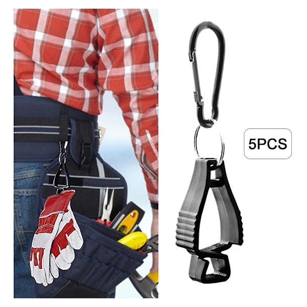 Handskclips Säkerhetsclips, Arbetsbälteclips för Utomhus Svetthandduk Glasögon Hatt Plastfästclips