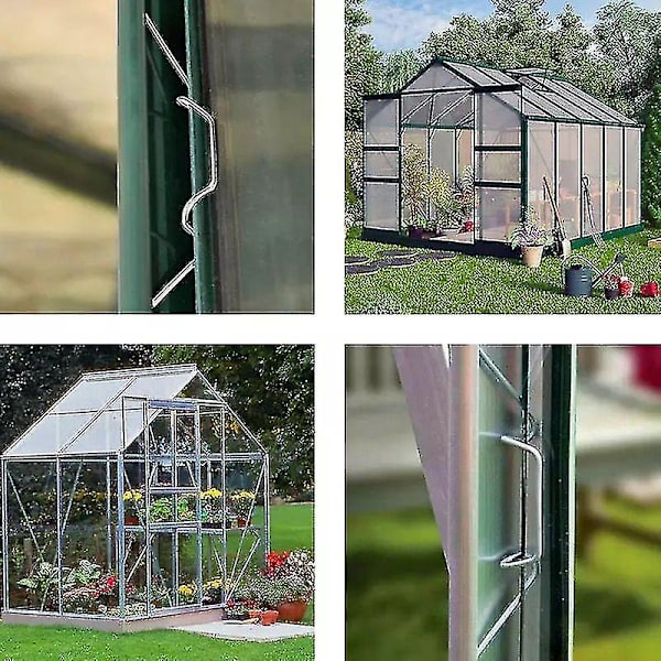 Drivhus Glas Klips Glasrude Fastgørelse Rustfrit Stål Overlap Havepleje 50 Stk W+z Klips